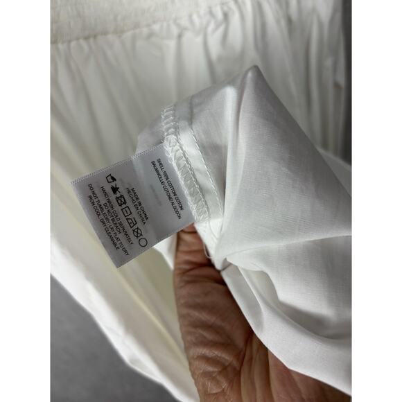 New With Tags Stellah Anthropologie Sleeveless Rouch Back Size L White - Picture 7 of 7